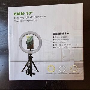 SMN 10” NWT ring light with tripod stand